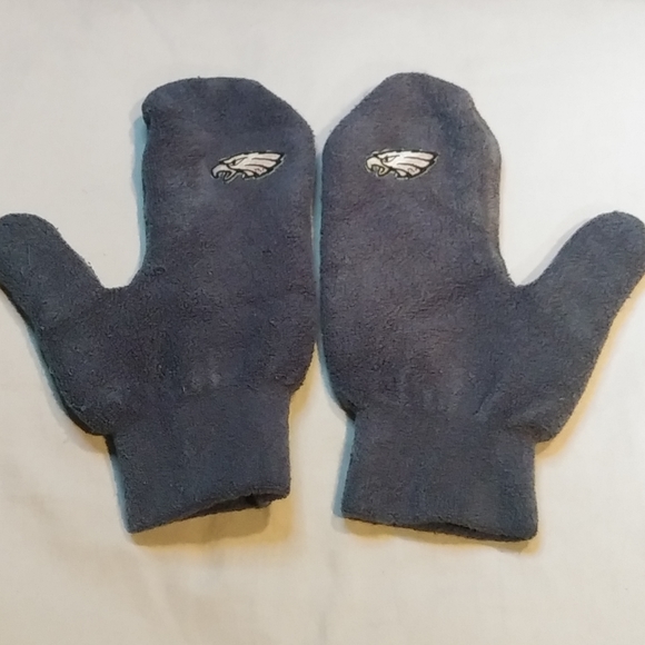 VINTAGE 90s Philadelphia Eagles Mittens/Gloves - Size L - Picture 4 of 4